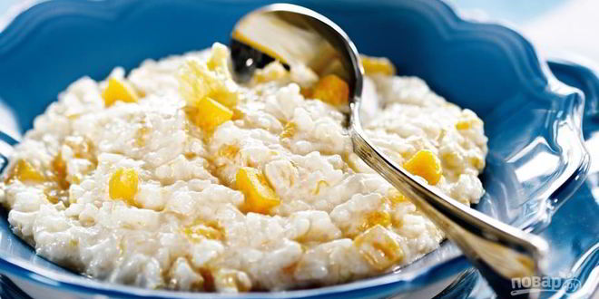 Рецепт молочной рисовой каши