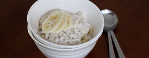 Шаг 6: рисовой каши на кокосовом молоке с бананом