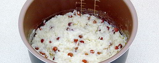 Шаг 4: рисовой каши на молоке с изюмом