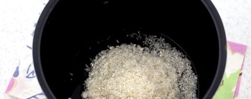 Шаг 2: рисовой каши на молоке в мультиварке