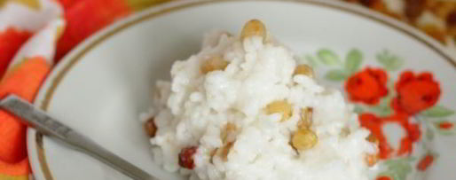 Шаг 10: рисовой каши на воде с изюмом