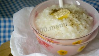 Рецепт Рисовой каши на воде с топленым маслом