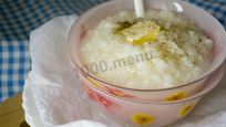 Рецепт Рисовой каши на воде с топленым маслом