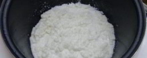 Шаг 4: рисовой каши размазня на молоке