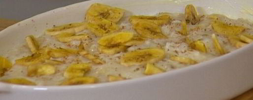 Шаг 4: рисовой каши с бананами и мускатным орехом