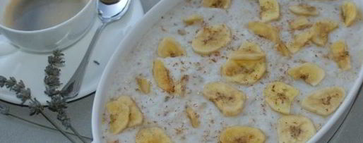 Шаг 5: рисовой каши с бананами и мускатным орехом