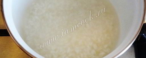 Шаг 2: рисовой каши с бананом