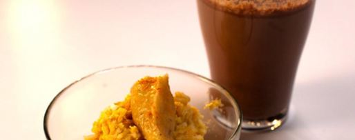 Шаг 3: рисовой каши с банановой карамелью и какао