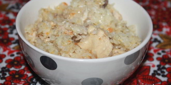 Рецепт рисовой каши с домашней курицей в мультиварке