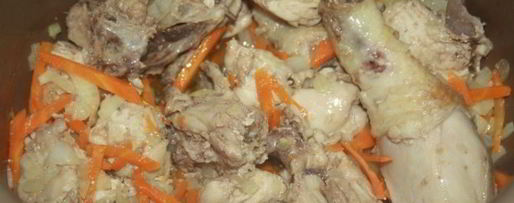 Шаг 5: рисовой каши с домашней курицей в мультиварке