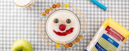 Шаг 4: рисовой каши с джемом и фруктами