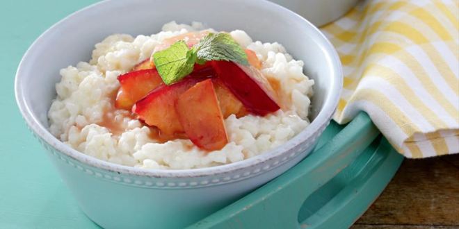 Рецепт рисовой каши с фруктами