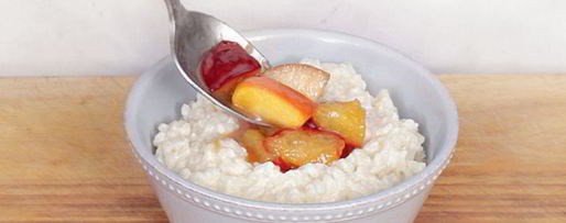 Шаг 2: рисовой каши с фруктами