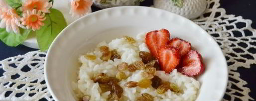 Шаг 5: рисовой каши с изюмом