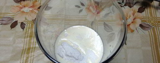 Шаг 2: рисовой каши с какао и взбитыми сливками