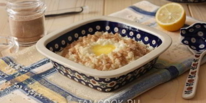 Рецепт рисовой каши с корицей