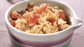 Рецепт Рисовой каши с курагой и апельсиновым соком