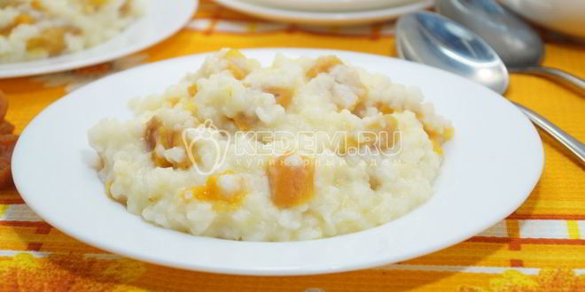 Рецепт рисовой каши с курагой в мультиварке