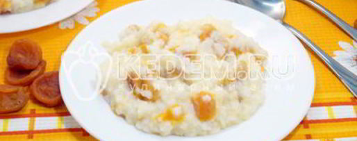 Шаг 6: рисовой каши с курагой в мультиварке