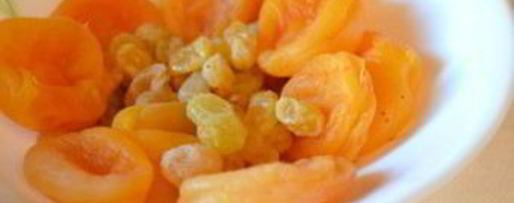 Шаг 1: рисовой каши с курагой