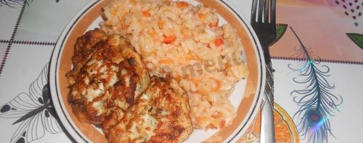 Шаг 5: рисовой каши с овощами на гарнир