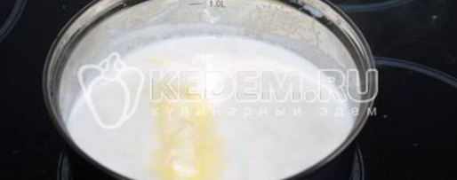 Шаг 2: рисовой каши с персиком