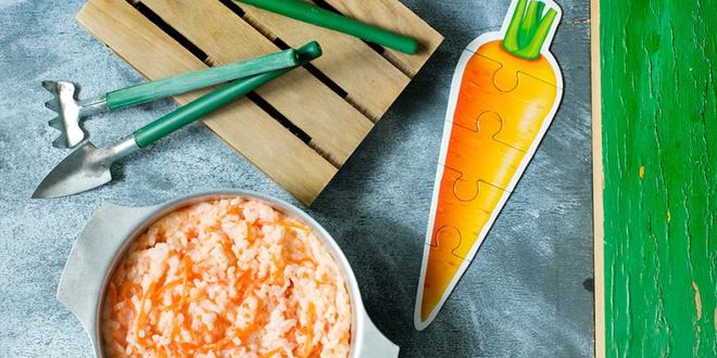 Рецепт рисовой каши с тыквенным пюре и морковью