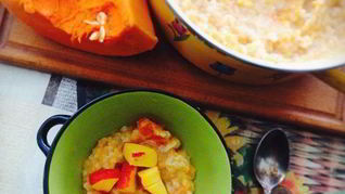 Рецепт Рисовой каши с тыквой и корицей