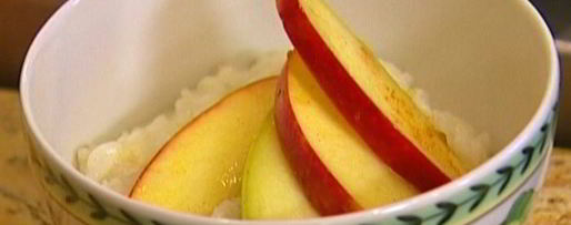 Шаг 4: рисовой каши с яблоками, медом и корицей