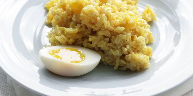 Рецепт рисовой каши с яйцом