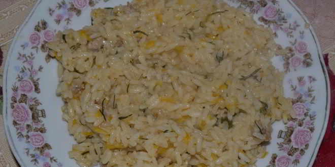 Рецепт рисовой каши со свининой