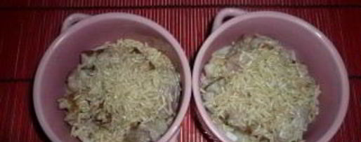 Шаг 2: рисовой каши в горшочке