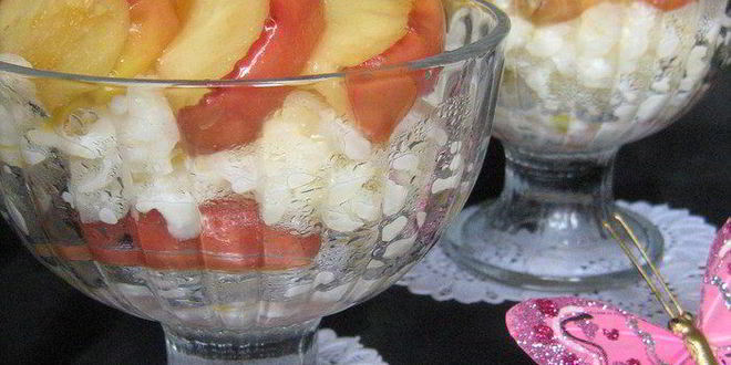 Рецепт сливочной рисовой каши с яблоками