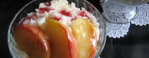 Шаг 4: сливочной рисовой каши с яблоками