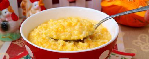 Шаг 4: тыквенно-рисовой каша на молоке