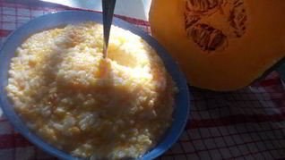 Рецепт Солнечной каши из тыквы с рисом