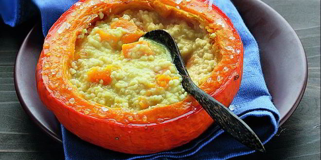 Рецепт тыквенной каши с пшеном и курагой