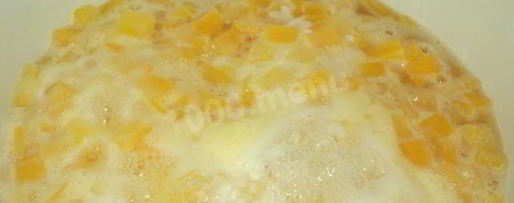 Шаг 4: тыквенной каши с рисом на молоке