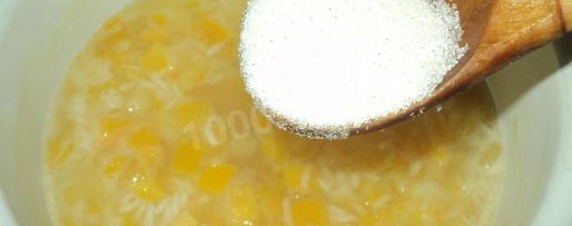 Шаг 6: тыквенной каши с рисом на молоке