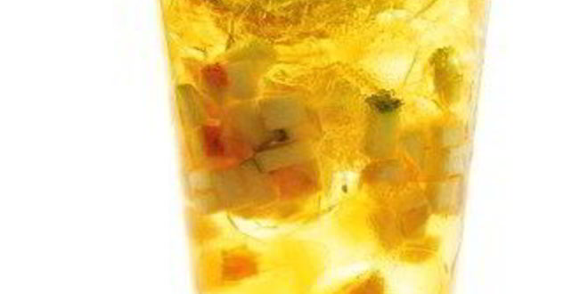 Рецепт апельсинового пунша с джином и цитрусовым льдом