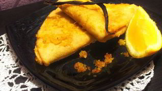 Рецепт Блинчиков в ванильно-цитрусовом сиропе