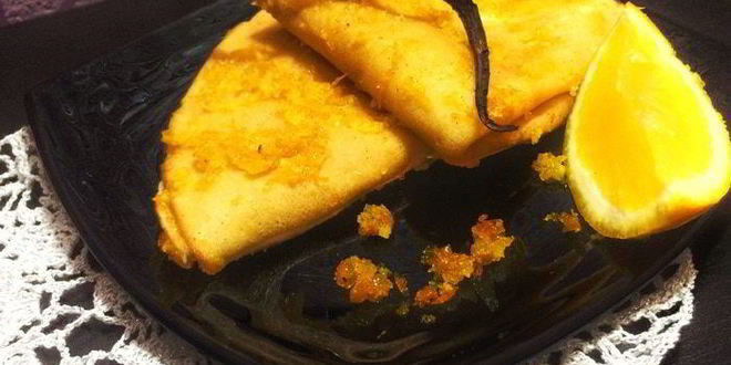 Рецепт блинчиков в ванильно-цитрусовом сиропе