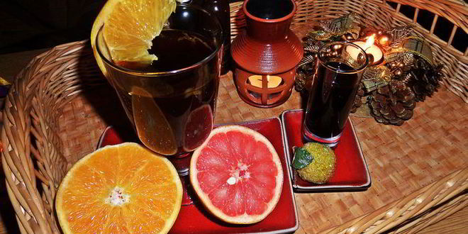 Рецепт чая пуэр с цитрусами и бальзамом