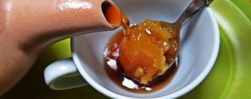 Шаг 6: чая пуэр с цитрусами и бальзамом