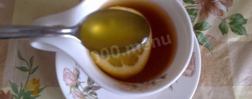 Шаг 5: чая с лимоном и медом