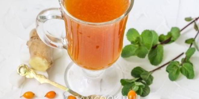 Рецепт чая с облепихой и имбирем