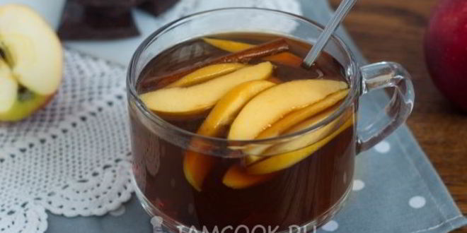 Рецепт чая с яблоками