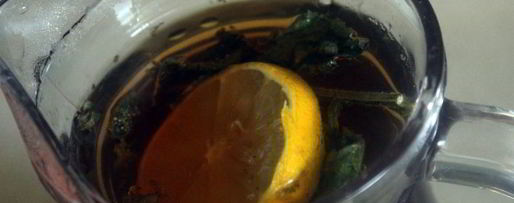 Шаг 1: холодного чая с мятой, имбирем и лимоном