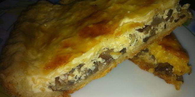 Рецепт киша с шампиньонами