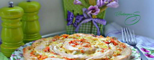 Шаг 6: куриных грудок, запеченных с грибами роза чайная